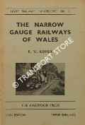 Book cover of The Narrow Gauge Railways of [North] Wales  by KIDNER, R.W. 
